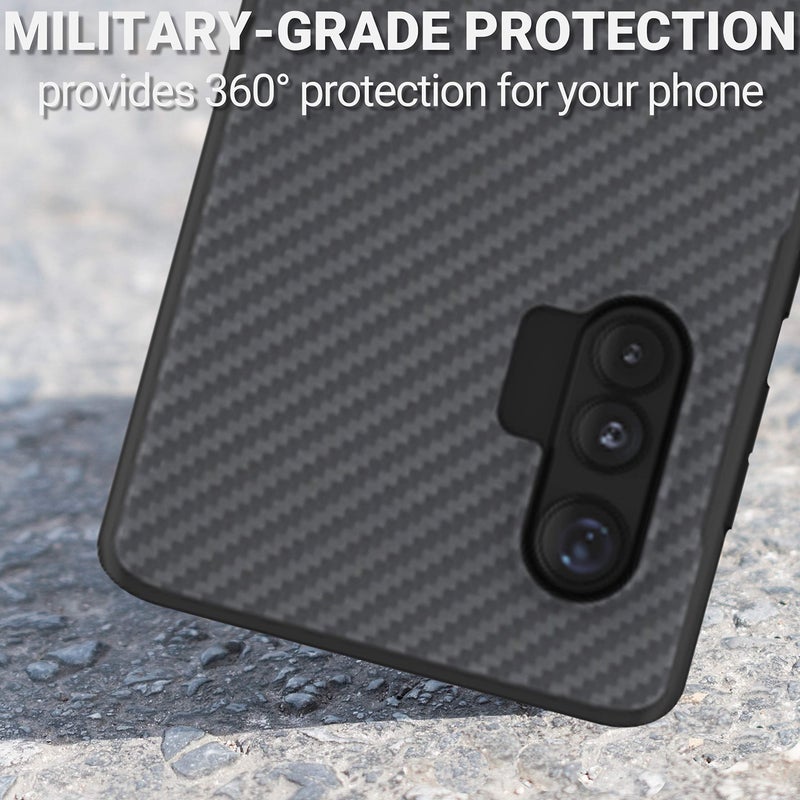 Evutec Compatible with Motorola Edge+ Case, Aramid Fiber Cases Cover for Moto Edge+ï¼ˆBlackï¼‰ - Image 5